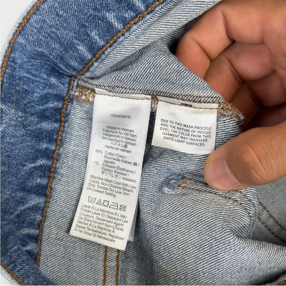 Madewell The Perfect Vintage Wide Leg Jeans Womens 32 Fit 34x31 Blue Denim Baggy - Picture 10 of 15